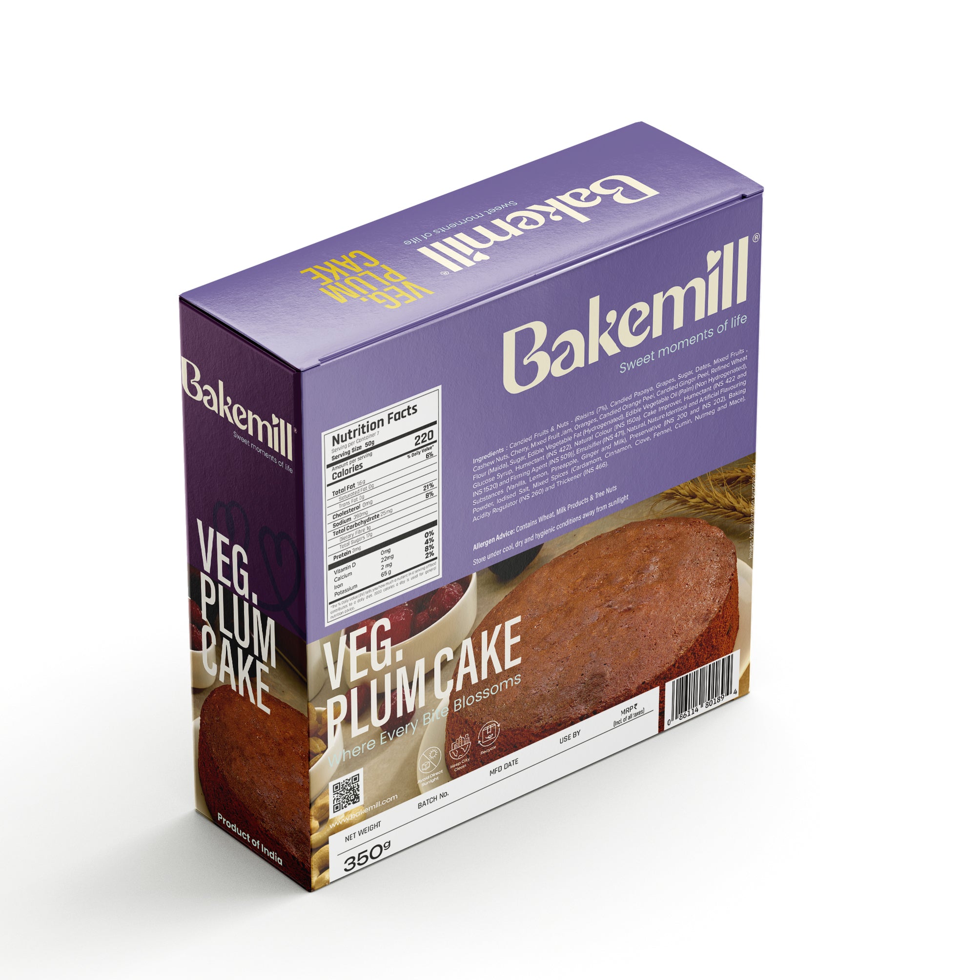 Veg Plum Cake 350 g